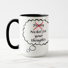 Tasse 'Penny for your thoughts'