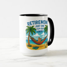 ☕ Tasse: "Pensionierung: Nur ein Dreh-Flop-weg"