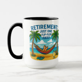 ☕ Tasse: "Pensionierung: Nur ein Dreh-Flop-weg" Tasse