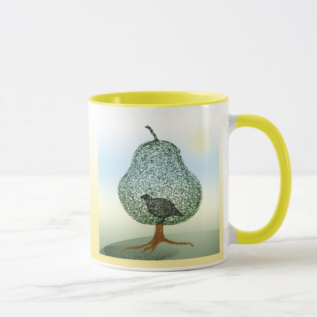 Tasse Perdrix Dans Un Arbre À Poires (Droite)