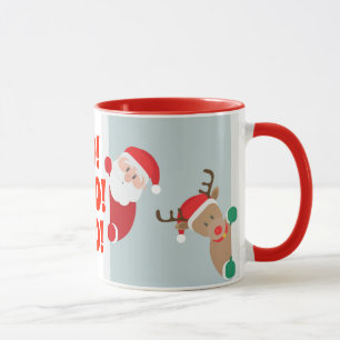 Tasse Père Noël et Rudolph Holiday