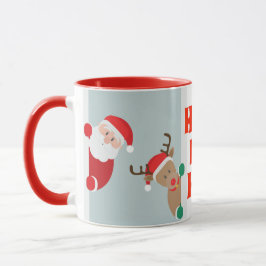 Tasse Père Noël et Rudolph Holiday