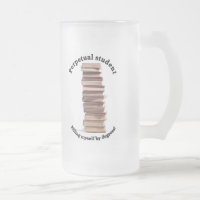 tasse perpétuelle en verre givré d'étudiant