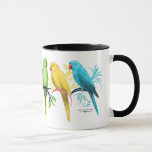 Tasse Perroquets de Ringneck d'Indien