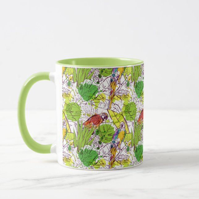 Tasse Perroquets tropicaux (Gauche)