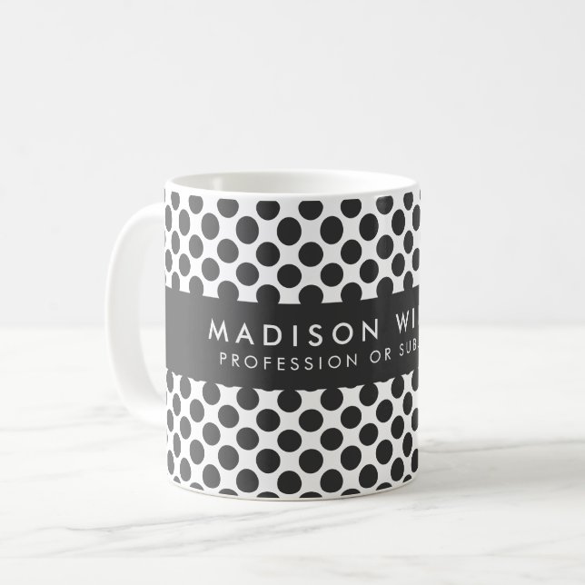 Tasse personalisiert geometrischer Muster (Vorderseite Links)