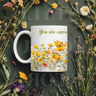 Tasse personalisierter Wildblumen