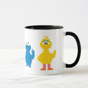 Tasse Personnages pixélisés de Sesame Street