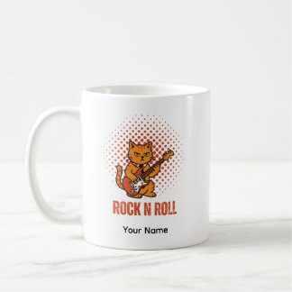 Tasse personnalisable Chat Rock Mignon
