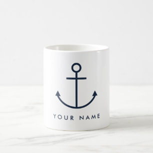 Tasse personnalisable d'Ancre