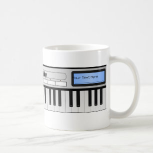 Tasse personnalisable de clavier de synthétiseur