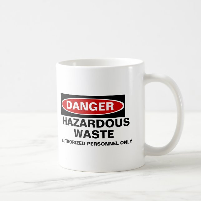 Tasse personnalisable de danger (Droite)