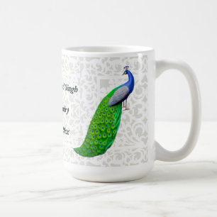 Tasse personnalisable de mariage indien bleu de