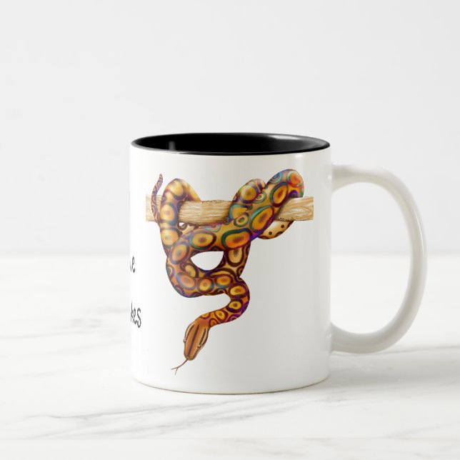 Tasse personnalisable de serpent de boa (Droit)