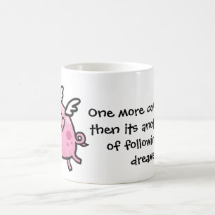 Tasse personnalisable des textes de porc de vol de