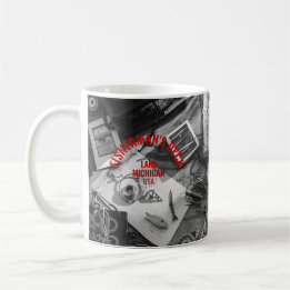 Tasse personnalisable Fisherman’s Deck B&W