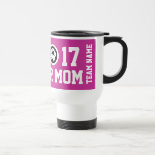 Tasse personnalisable pour maman de footballeur et