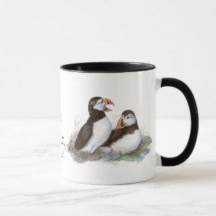 Tasse Personnalisé "I love my Puffin", de mignonettes d'