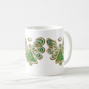 Tasse personnalisée Ange Gardien Vert Mug à café