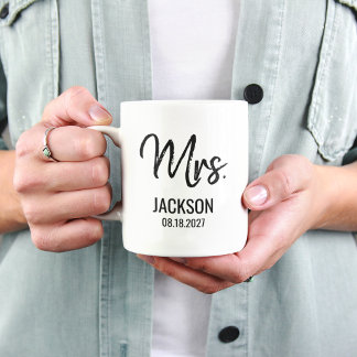 Tasse personnalisée au nom de Mme Cadeau de mariag