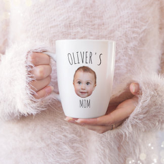 Tasse personnalisée avec le visage de bébé, cadeau