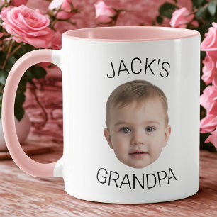 Tasse personnalisée avec le visage de bébé pour gr