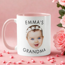 Tasse personnalisée avec le visage de bébé pour la