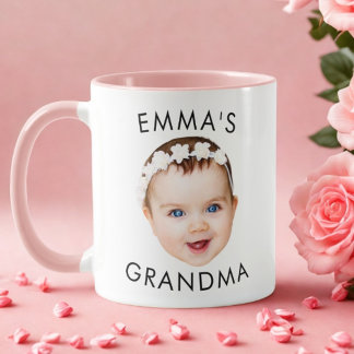 Tasse personnalisée avec le visage de bébé pour la