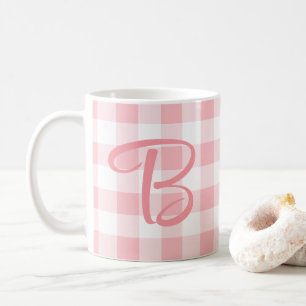 Tasse personnalisée avec monogramme féminin Carr