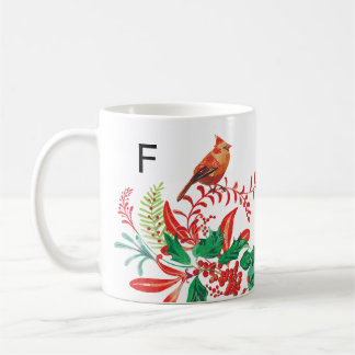 Tasse personnalisée avec monogramme moderne de car