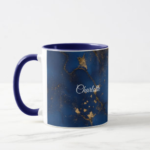 Tasse personnalisée avec motif en marbre de luxe