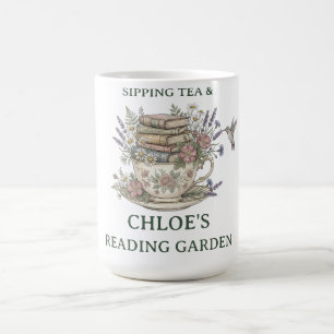 Tasse personnalisée avec nom botanique vintage pou