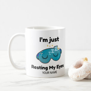 Tasse personnalisée avec nom pour la blague 'Je re