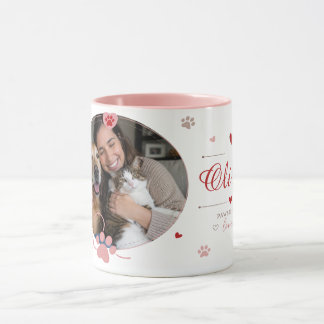 Tasse personnalisée avec photo d'animal familier |