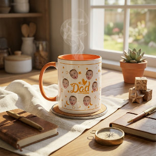 Tasse personnalisée avec photo de bébé pour papa