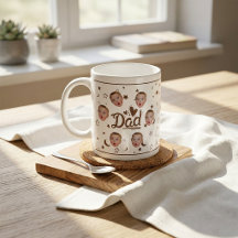 Tasse personnalisée avec photo de bébé pour papa