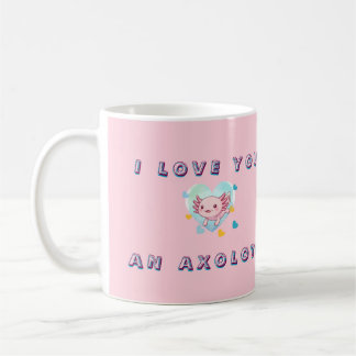 Tasse personnalisée avec photo d'un axolotl Kawaii