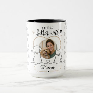 Tasse personnalisée avec photo et nom pour amateur