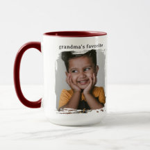 Tasse personnalisée avec photo préférée de grand-m