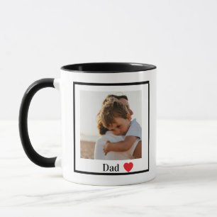 Tasse personnalisée avec photo simple pour papa