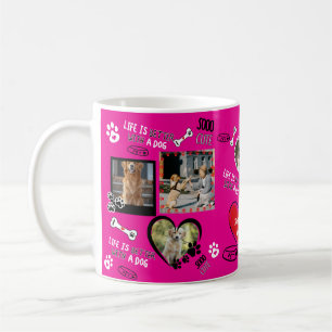 Tasse personnalisée avec visage de chien, Photo de