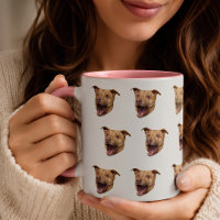 Tasse personnalisée avec visage de chien | Tasse p