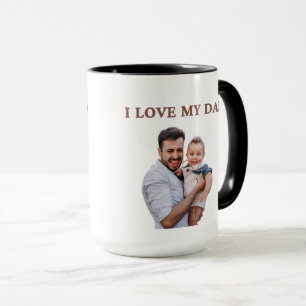 Tasse personnalisée avec visage de famille mignon
