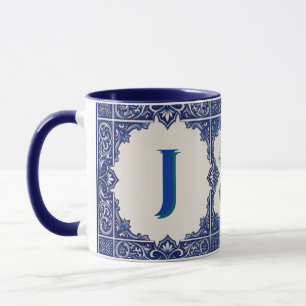Tasse personnalisée azulejo guitare portugaise