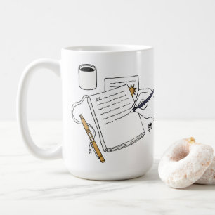 Tasse personnalisée - Café, Livres & Nuits tardive