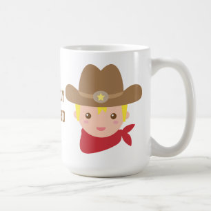 Tasse personnalisée Chapeau étoilé de shérif cow-b