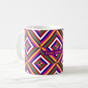 Tasse personnalisée Cosmos-infinie - Jaune/Violet
