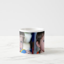 Tasse personnalisée de café express de photo