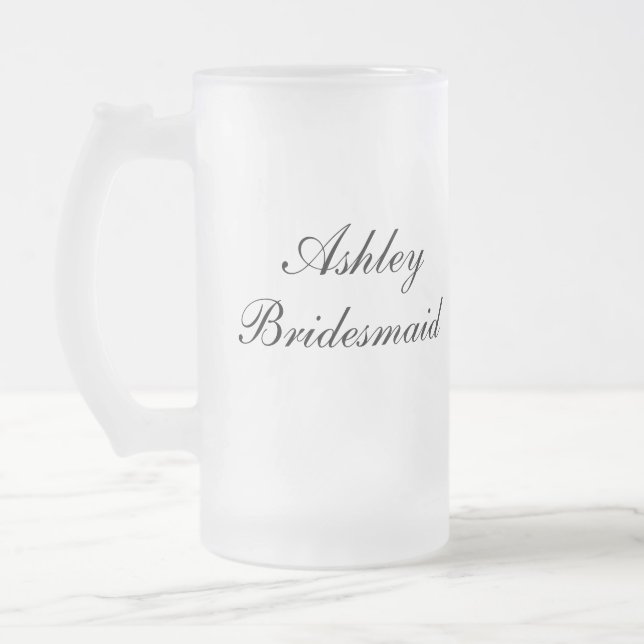 Tasse personnalisée de demoiselle d'honneur (Gauche)