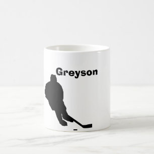 Tasse personnalisée de "hockey"
